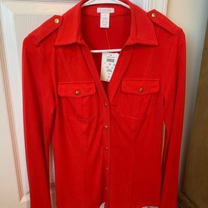 Cache red button down